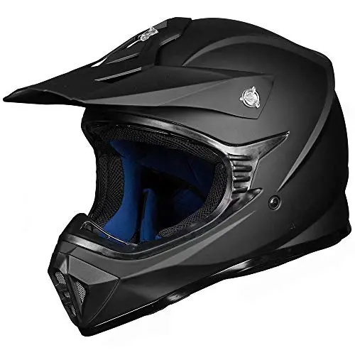 Ilm Adult Dirt Bike Helmets Motocross Atv Dirtbike Bmx Mx Offroad Full Face Motorcycle Helmet, Dot Approved Model 128S (Matte Black, Adult-L) 1