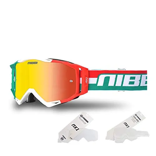 Nibbi Mx Goggles Off-Road Motorcycle Goggles (Green) 1