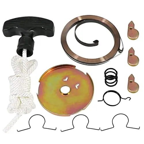 Tektall Recoil Starter Spring Rope Handle Pull Start Rebuild Kit Replace For Atc110 1979 1980 1981 1982 1983 1984 1