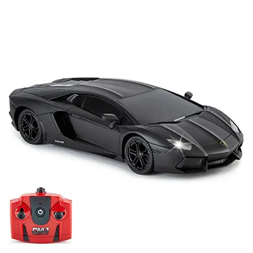 Cmj Rc Cars Lamborghini Lp700-4 Remote Control Rc Car Officially Licensed 1:24 Scale Working Lights 2.4Ghz. Great Kids Play Toy Auto (Black) 1