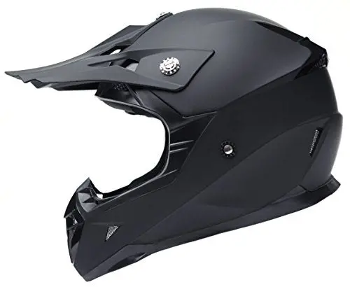 Motorcycle Motocross Atv Helmet Dot Approved - Yema Helmet Ym-915 Motorbike Moped Full Face Off Road Crash Cross Downhill Dh Four Wheeler Mx Quad Dirt Bike Helmet For Adult Men Women - Matte Black,S 1