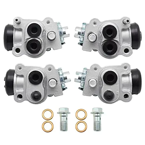 Front Brake Wheel Cylinders For Honda Rancher 350 400 Trx350 Trx400 2004-2007 (Left&Right All 4 Kit)，Oem# 45310-Hn2-006 45330-Hn2-006 45350-Hn5-N01 45370-Hn5-N01 1