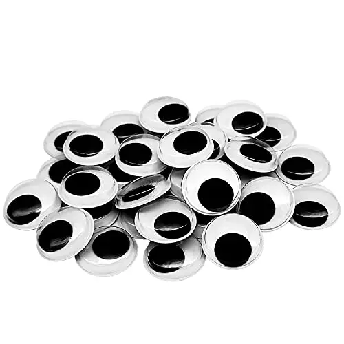 200Pcs Wiggle Eyes For Crafts Googly Eyes Self Adhesive 1 Inch Sticky Googly Eyes For Crafts 25Mm Diy Decoration Accessories. 1