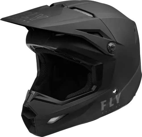 Fly Racing 2023 Adult Kinetic Solid Helmet (Matte Black, Large) 1