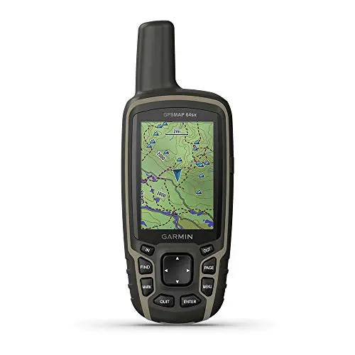 Garmin Gpsmap 64Sx, Handheld Gps With Altimeter And Compass, Preloaded With Topoactive Maps, Black/Tan 1