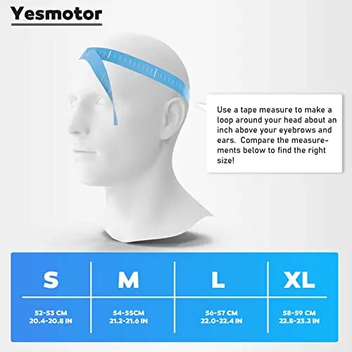Yesmotor Youth Kids Motocross Helmet Full Face Motorcycle Dirt Bike Off-Road Mountain Bike Bmx Mx Atv Helmet- Dot Approved With(Gloves Goggles Mask) 4Pcs Set (Blue,M) 2