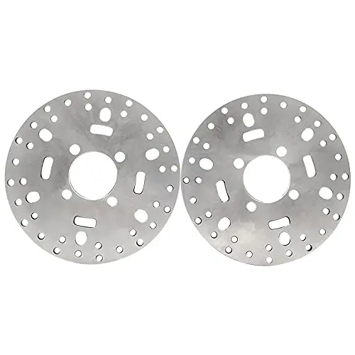 M Mati 2 Pcs Front Left/Right Brake Disc Rotor For Yamaha Big Bear 350 Yfm350 Big Bear 400 Yfm400 Kodiak 400 Yfm400 Grizzly 400 Yfm400 Wolverine 350 Yfm350 4Kb-2582T-00-00 1