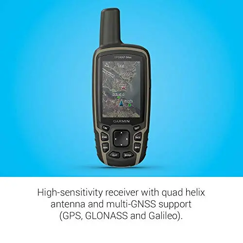 Garmin Gpsmap 64Sx, Handheld Gps With Altimeter And Compass, Preloaded With Topoactive Maps, Black/Tan 2