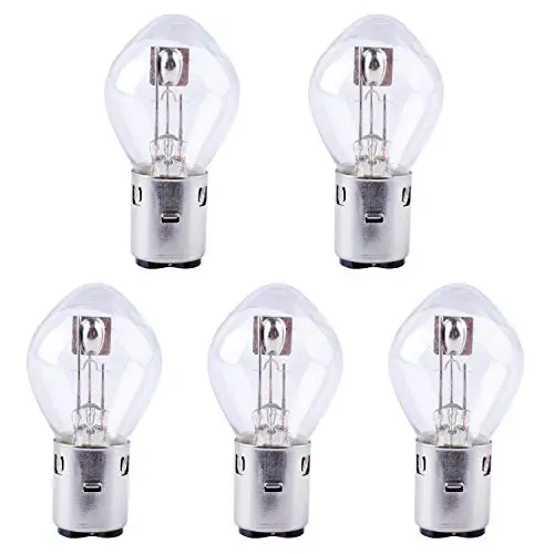 Poweka S2 12V 35/35W Chinese Scooter Light Bulb Fits For 50Cc 150Cc 250Cc Znen Jonway Tank Baron (5 Packs) 1