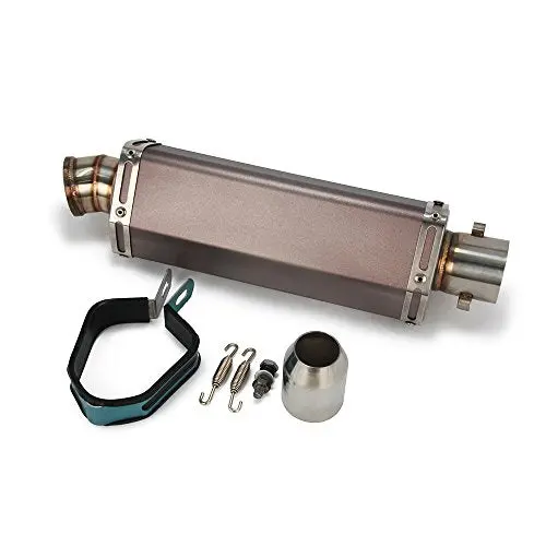 Universal 1.5-2" Inlet Hexagon Exhaust Muffler Pipe Slip On Scooter Motorcycle Atv Dirt Street Bike 1