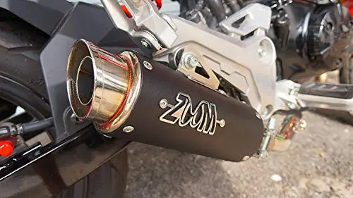 Zoom Exhaust Grom 125 Msx 125Sf 2013-2019 Full System Low Mount Black Slz 1