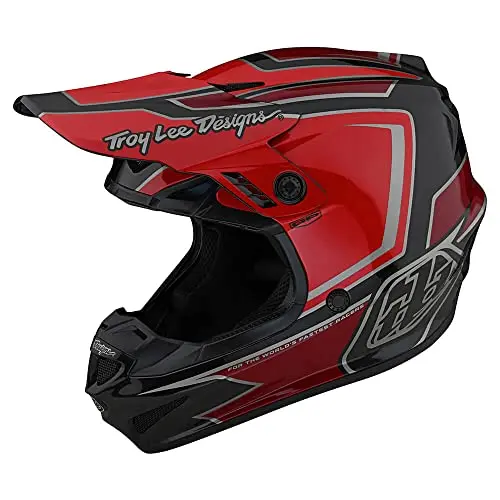 Troy Lee Designs Gp Ritn Adult Motocross Helmet - Face Helmet Offroad Motorcycle Dirt Bike Atv Powersports Dual Sport Racing Helmet - Mens Womens Unisex (Red, Md) 1