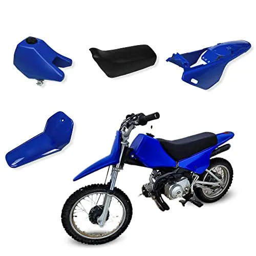 Motorcycle Plastic Fairing Kit With Seat Gas Tank Abs Fender Compatible With Pw80 Pw 80 Dirt Pit Bike Blue 1