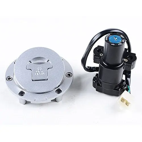 Amopa Compatible With Honda '04-'07 Cbr 1000Rr '03-'06 600Rr Full Set Ignition Switch Seat Fuel Gas Tank Cap With Lock Key 2