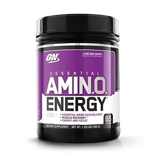 Optimum Nutrition Amino Energy - Pre Workout With Green Tea, Bcaa, Amino Acids, Keto Friendly, Green Coffee Extract, Energy Powder - Concord Grape, 65 Servings (Packaging May Vary) 1