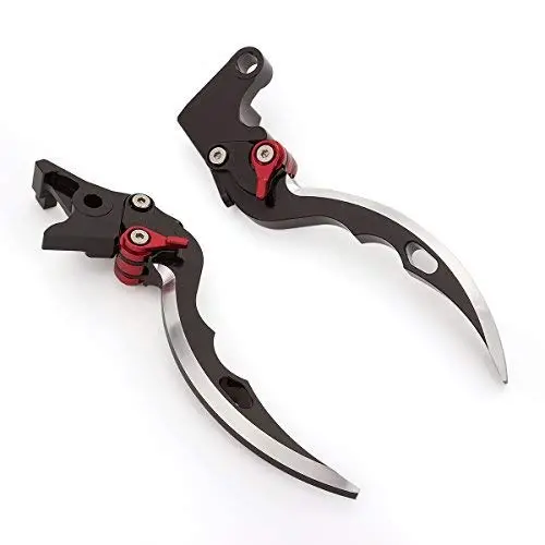 Fxcnc Billet Blade Brake Clutch Levers Compatible With Nc750 S/X 14-15,Fury/Vtx1300cx 11-17,Vt750 Phantom/Shadow 10-17,Black Spirit 14-16 Cmx 500/300 Rebel 2017 1