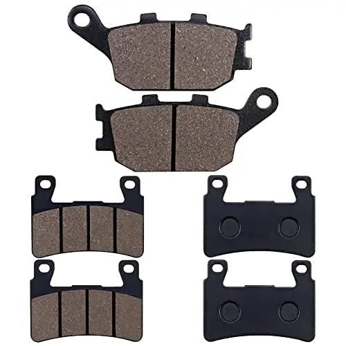 Cyleto Front And Rear Brake Pads For Honda Cbr600 Cbr 600 F1 F2 F3 F4 F4i F5 F6 Sport 1999 2000 2001 2002 2003 2004 2005 2006 2007 1