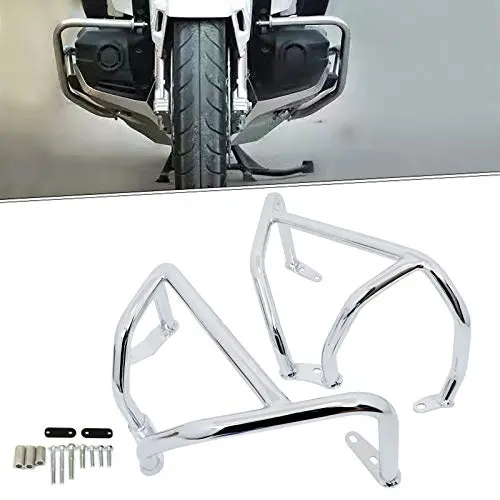 Baione Crash Bar Highway Engine Guards Side Engine Protectors For Honda Goldwing 1800 Gl1800 F6c 2018-2021 (Chrome) 1
