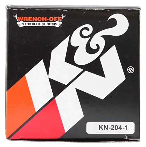 K&N Motorcycle Oil Filter: High Performance, Premium, Designed To Be Used With Synthetic Or Conventional Oils: Fits Select Honda, Kawasaki, Triumph, Yamaha Motorcycles, Kn-204-1 2