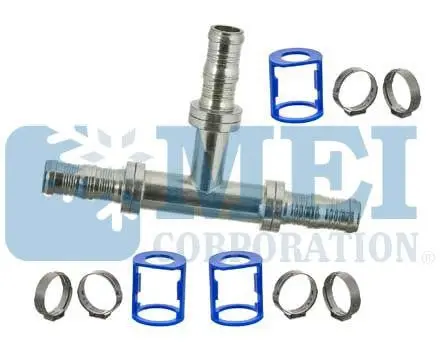 Steel Tee Style Burgaclip Reduced Diameter Type Hose Fitting | Mei/Air Source 4489Bc 1