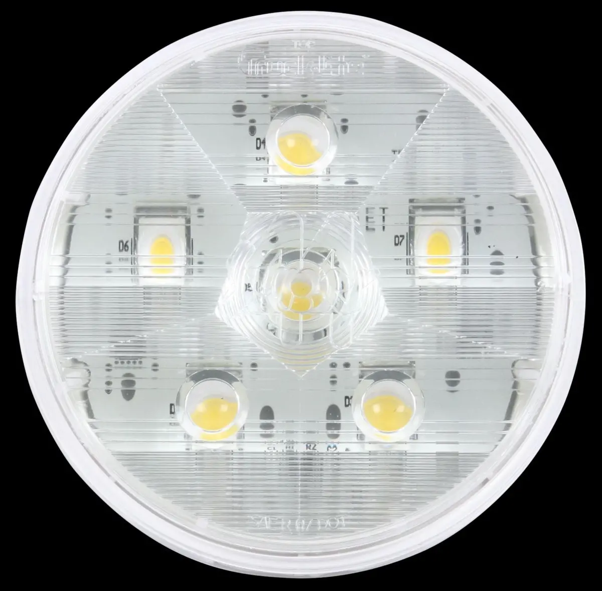 Super 44 Clear Led 4" Round Back-Up Light, Fit 'N Forget S.S., Fit 'N Forget S.S. & Grommet Mount | Truck-Lite 44990C 1