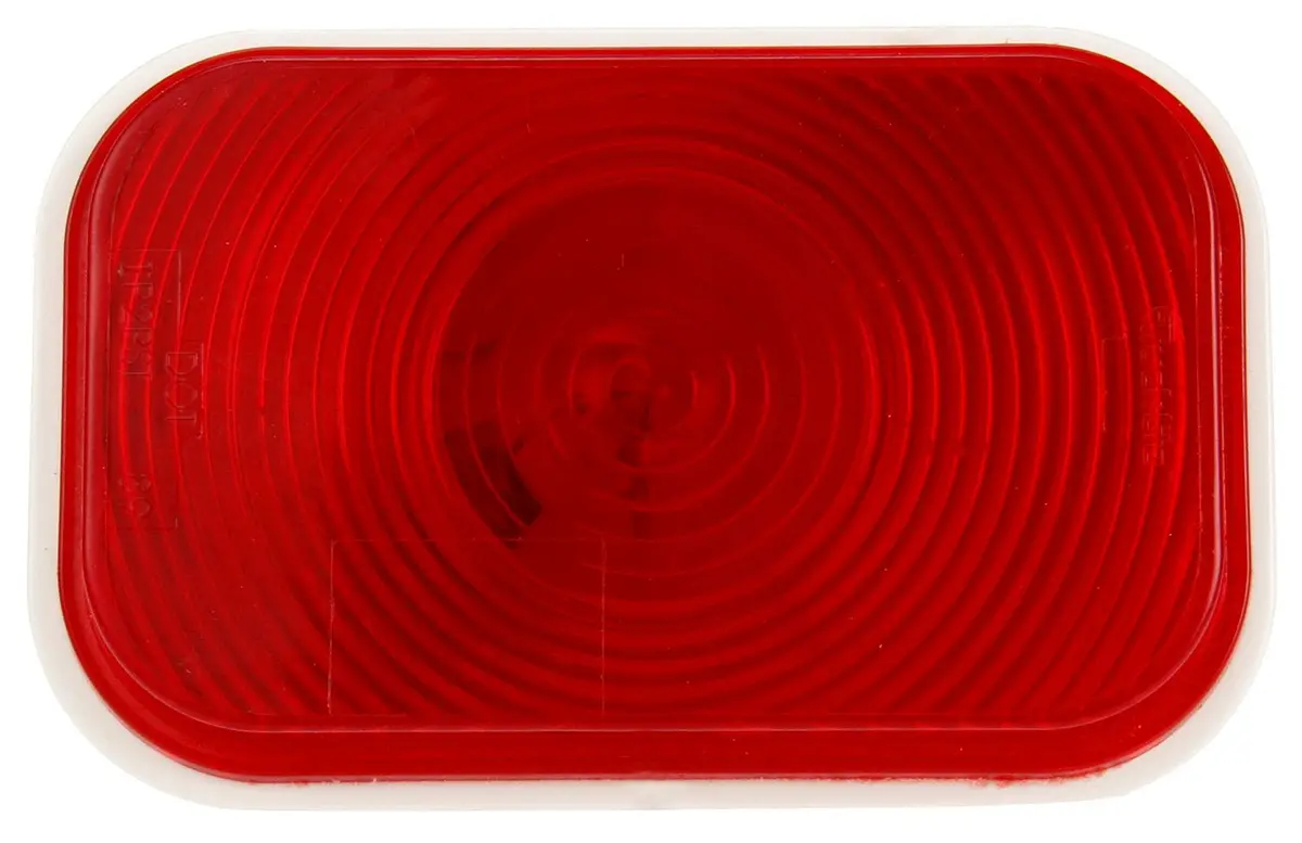 Super 45 Red Incandescent 3"X5" Turn Signal, Pl-3 & Grommet Mount | Truck-Lite 45201R 1