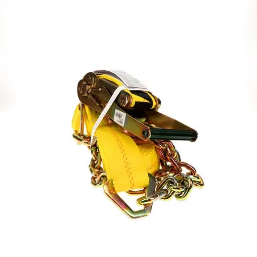 2" X 30' Ratchet Strap W/ Chain Anchors & Long/Wide Handle | 45982-34 Ancra Cargo 1