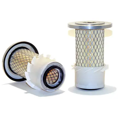 Cellulose Air Filter With Fin And Metal Ends, 7.375" | 46387 Wix 1