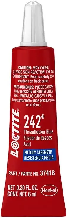 242 Threadlocker For Automotive: High-Temp, Medium-Strength, Anaerobic | Loctite 487229 1