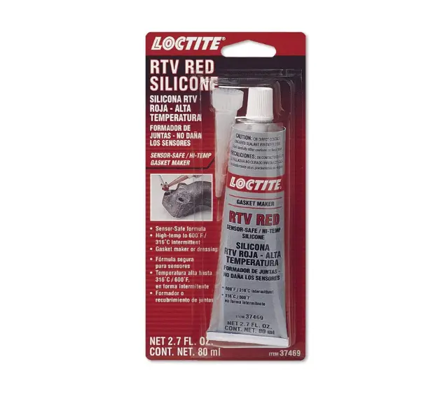 Hi-Temp Rtv Silicone Red - Sensor-Safe, Red 80Ml Tube | Loctite 492001 1