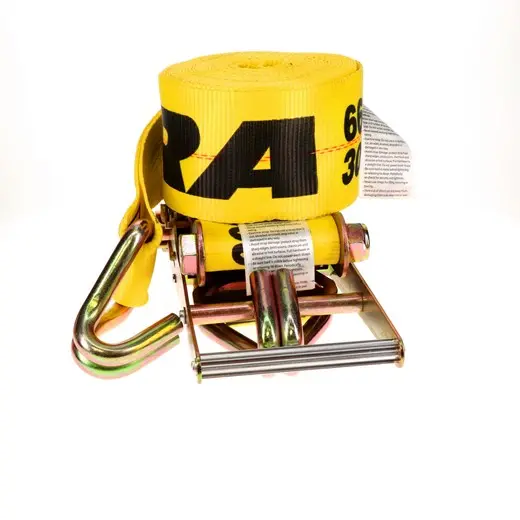 4" X 30' Heavy-Duty Ratchet Strap W/ J-Hooks | 49346-13 Ancra Cargo 1