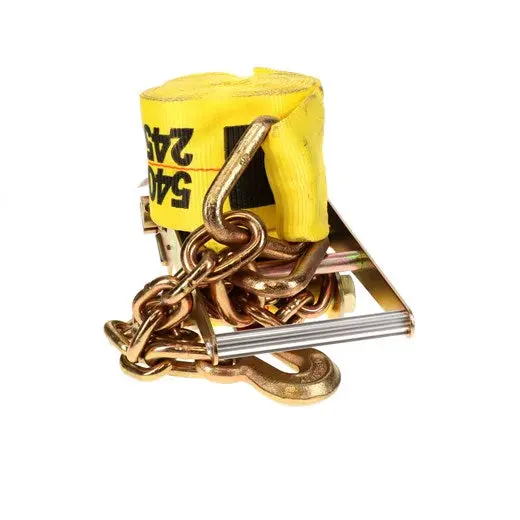 4" X 30' Heavy-Duty Ratchet Strap W/ Chain Anchors | 49346-15 Ancra Cargo 1