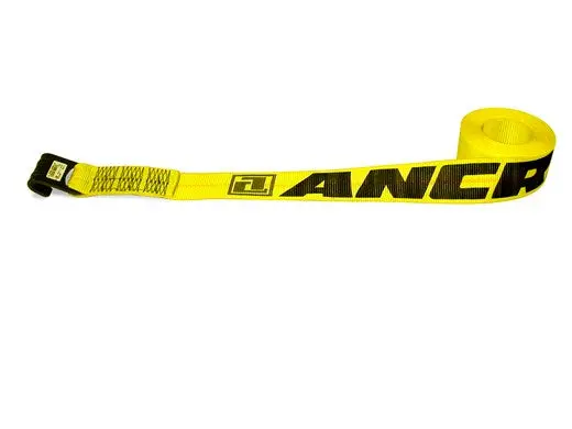 3" X 25' Adjustable End Strap W/ Flat Hook | 49347-14 Ancra Cargo 1