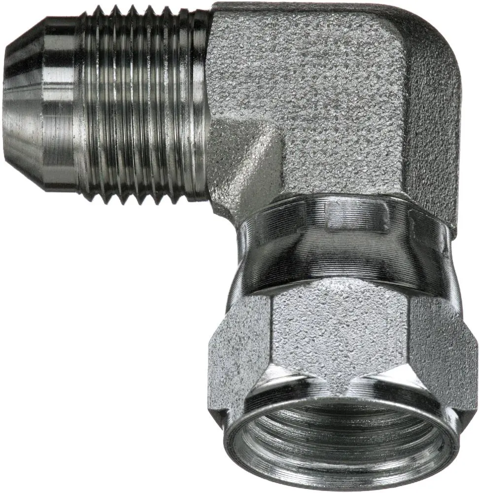 Male Jic 37 Flare To Female Jic 37 Flare Swivel - 90 (Sae To Sae) | G60422-0808 Gates 1