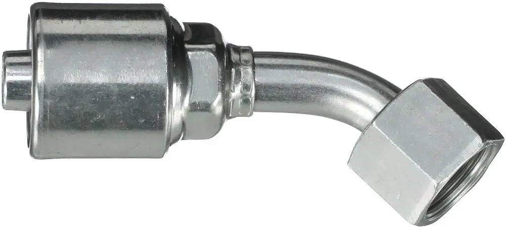 Female Flat-Face O-Ring Swivel - 45 Bent Tube (Megacrimp) | G25235-1616 Gates 1