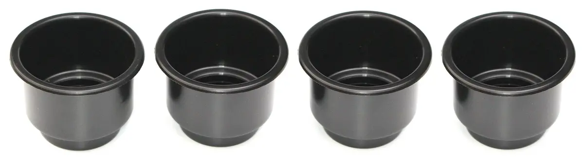 3 5/8 Black Jumbo Cup Boat Rv Car Truck Pool Table Sofa Inserts Large Size 4