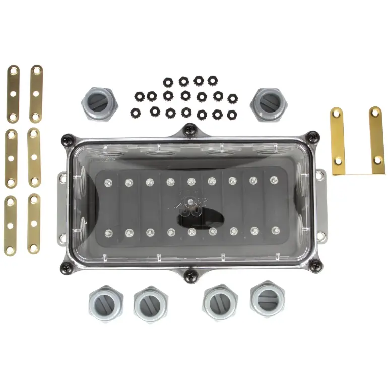 Super 50 12-Port/16-Terminal Surface Mount Junction Box Kit | Truck-Lite 50600 1