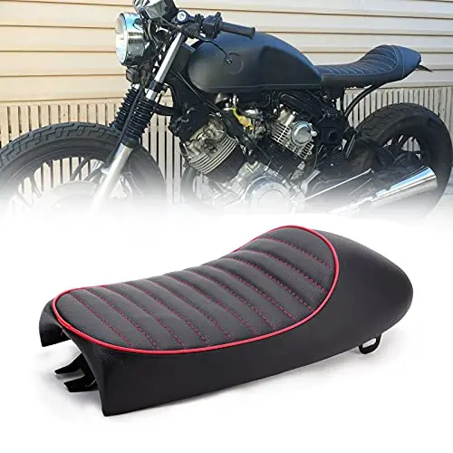 Universal Motorcycle Flat & Hump Saddle Cafe Racer Refit Vintage Seat Cushion For Kz400 Kz550 K750 Z650 W650 Cb100 Cb125 Cb175 Cb200 Cb350 Cb360 … 2