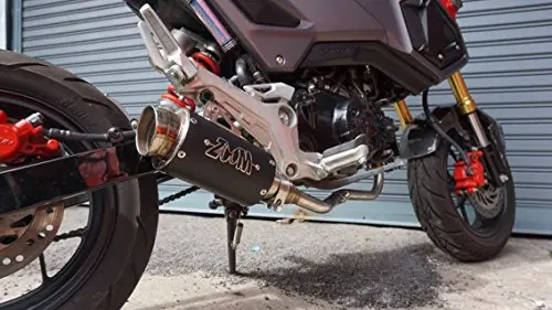 Zoom Exhaust Honda Msx 125 Grom 125Sf 2013-2019 Full System Low Mount Black 2Slz 2