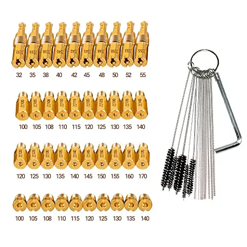 30Pcs Main Jets &10Pcs Slow Jets Pilot Cleaner Tool Kit Fits For Pwk Cvk Pe Keihin Oko Carb Koso Polini Ko Scl-2018090002-Zh-T-01 Scl-2018090002-Zh-T-02 Scl-2018090001-Zh-T-01 Scl-2018090003-Zh-T-01 2