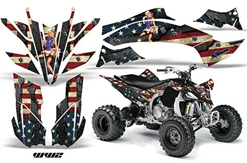 Amr Racing Atv Graphics Kit Sticker Decal Compatible With Yamaha Yfz 450 R/Se 2009-2013 - Ww2 1