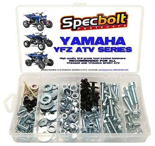 120Pc Specbolt Bolt Kit Fits: Yamaha Yfz 450 Yfz450 Atv For Maintenance Upkeep & Restoration Oem Spec Fasteners Atv Quad 1