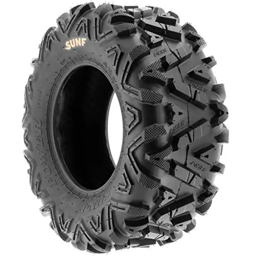 Set Of 4 Sunf Power.I Atv Utv All-Terrain Tires 25X8-12 Front & 25X10-12 Rear, 6 Pr, Tubeless A033 2