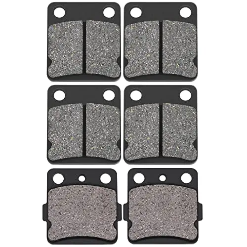 Ahl Semi-Metallic Brake Pads Set For Yamaha Yfm350 Warrior 1989-2004 Yfm350 Wolverine 1995-2005 Banshee 350 Yfz350 Yfz 350 1988-2009 Yfs200 Blaster 2003-2006 1