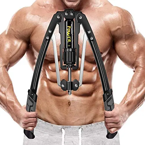 Vivitory Adjustable Hydraulic Power Twister Arm Forearm Exerciser 22-440Lbs Home Chest Expander For Arm, Biceps, Abdomen, Shoulder And Chest Muscle Strength Training (Grey) 1