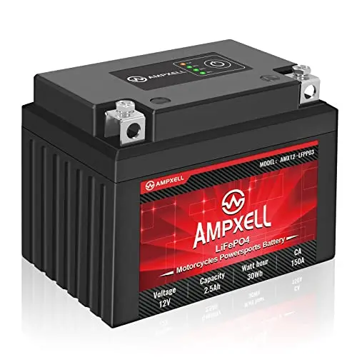 Ytx4l-Bs Lithium Motorcycle Battery 12V 2.5Ah 150A With Smart Bms, Replacement Motorcycle, Atv, Utv, Scooter, 4 Wheeler Generator Battery And Ytz5s Battery Honda Grom Battery Etc 1
