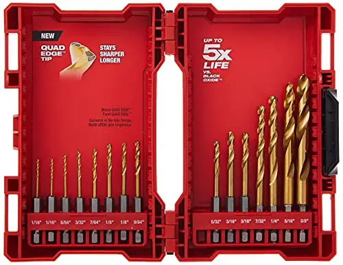 Milwaukee 48-89-4630 Kit Tin Shockwave (15-Piece Titanium) 1