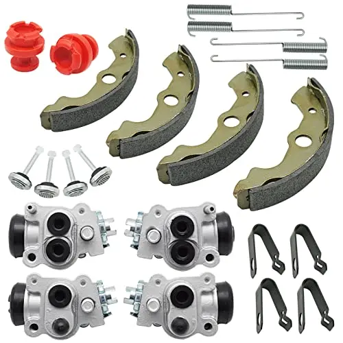 Front Brake Wheel Cylinders Shoes Kit For Honda Rancher 350 400 Trx350 Trx400 2004-2007 (Left&Right), Oem# 45330-Hn2-006 45350-Hn5-N01 06450-Hn5-671 1