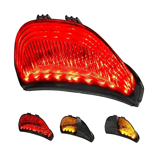 Quasco Led Brake Tail Light Smoked Taillights With Turn Signal Compatible With Honda Cbr600rr 2003-2006, Cbr1000rr 2004-2007 1