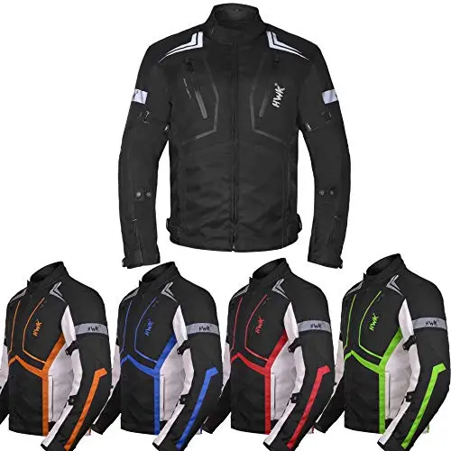 Motorcycle Jacket For Men Textile Motorbike Dualsport Enduro Motocross Racing Biker Riding Ce Armored Waterproof All-Weather (Black, Large) 1